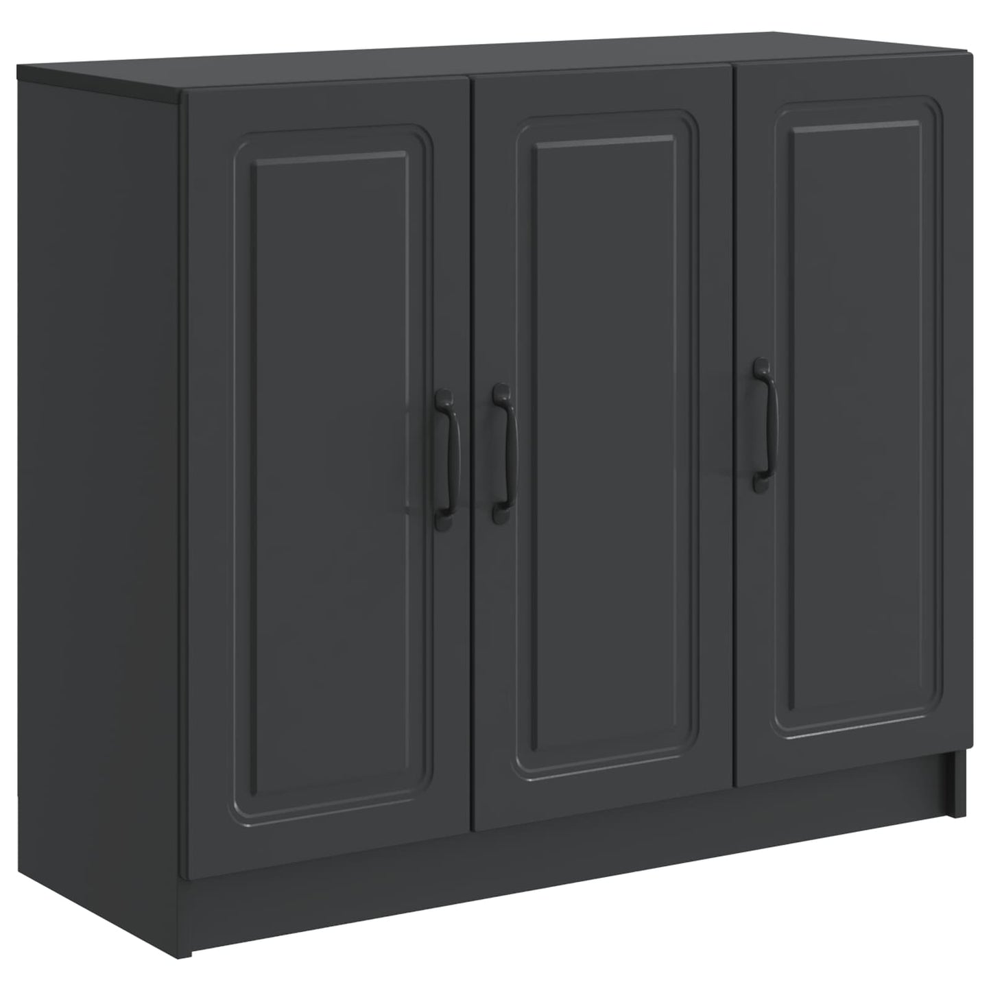 Sideboard Black 89 x 34.5 x 77 cm Engineered Wood