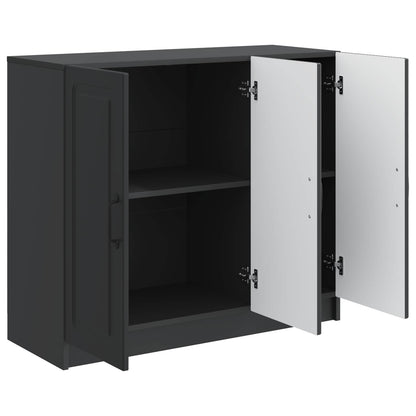 Sideboard Black 89 x 34.5 x 77 cm Engineered Wood