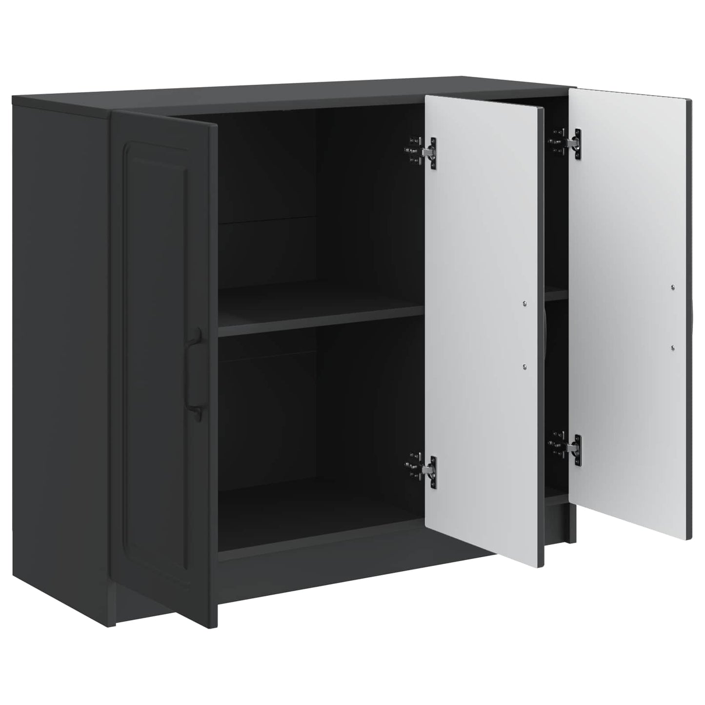 Sideboard Black 89 x 34.5 x 77 cm Engineered Wood