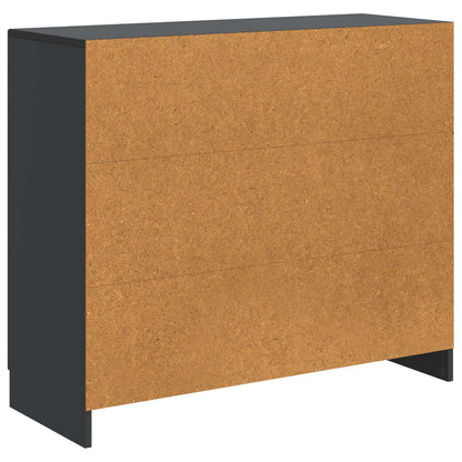 Sideboard Black 89 x 34.5 x 77 cm Engineered Wood