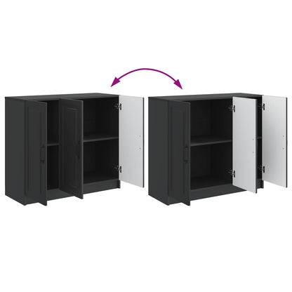 Sideboard Black 89 x 34.5 x 77 cm Engineered Wood