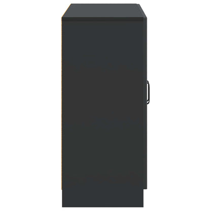 Sideboard Black 89 x 34.5 x 77 cm Engineered Wood