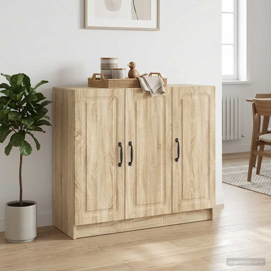 Sideboard Sonoma Oak 89 x 34.5 x 77 cm Engineered Wood