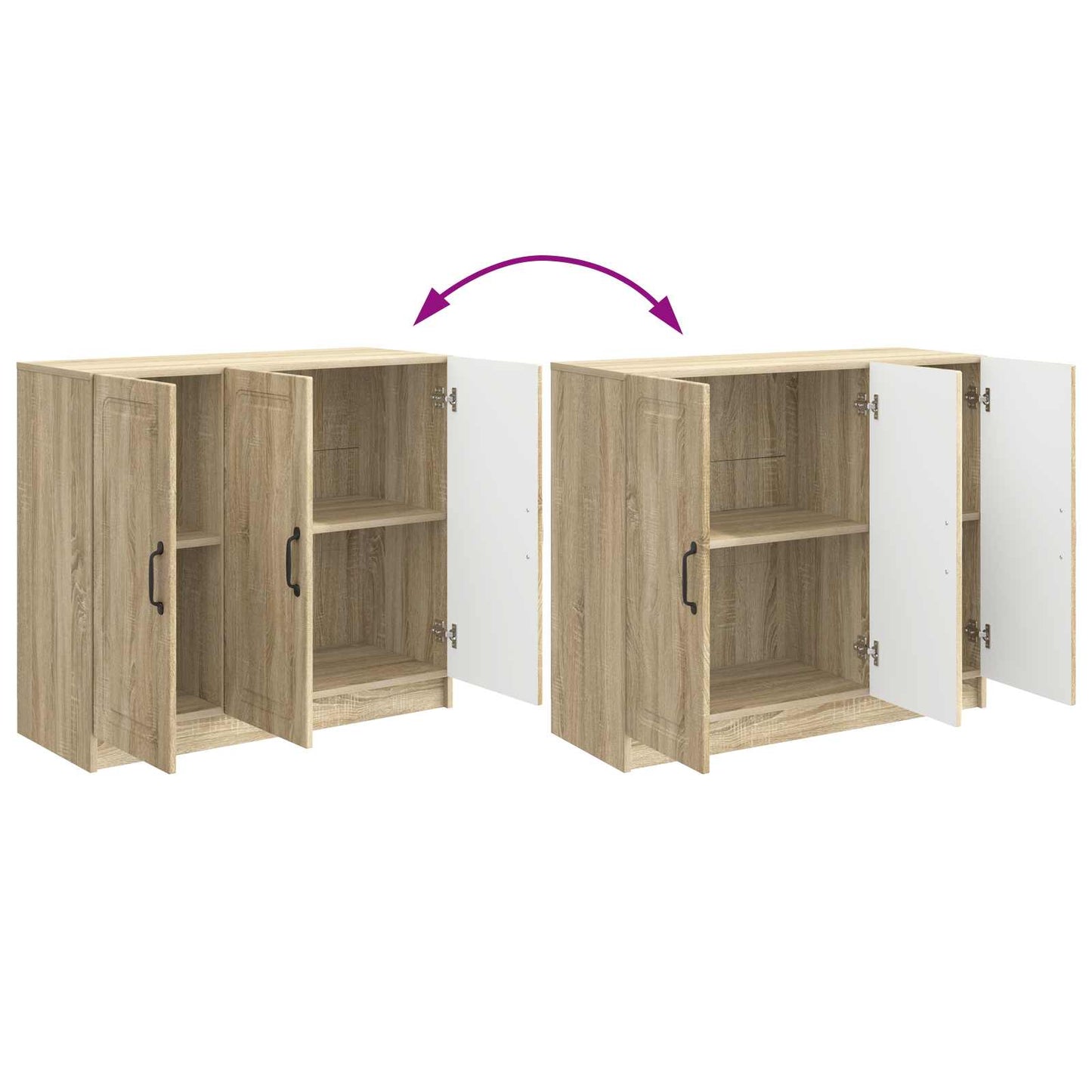 Sideboard Sonoma Oak 89 x 34.5 x 77 cm Engineered Wood