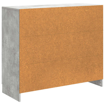 Sideboard Concrete Grey 89 x 34.5 x 77 cm Engineered Wood