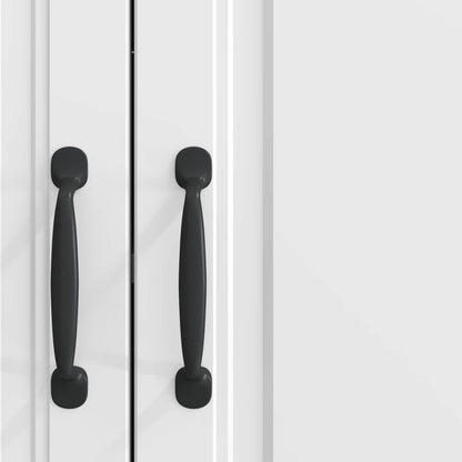Sideboard High Gloss White 89 x 34.5 x 77 cm Engineered Wood