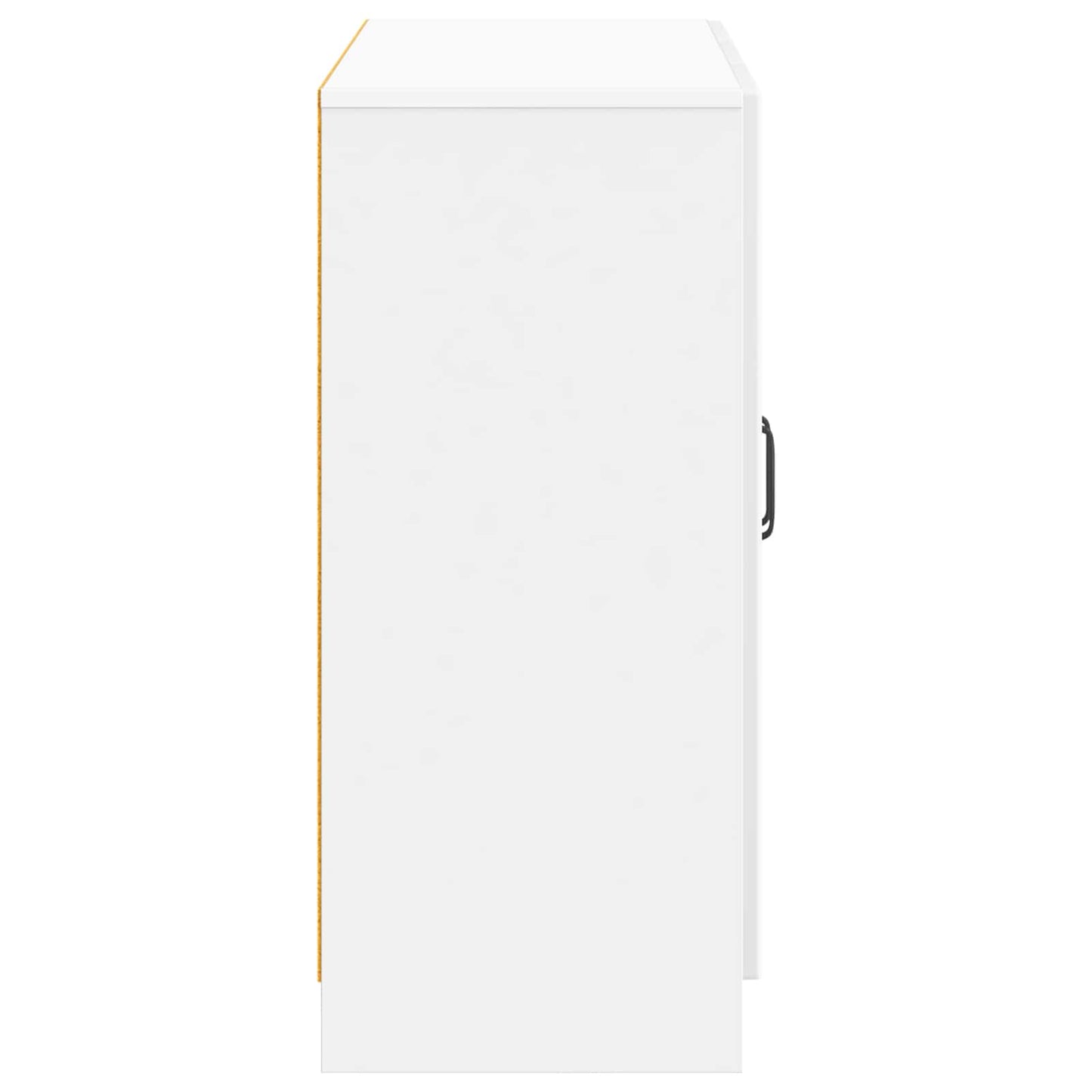 Sideboard High Gloss White 89 x 34.5 x 77 cm Engineered Wood
