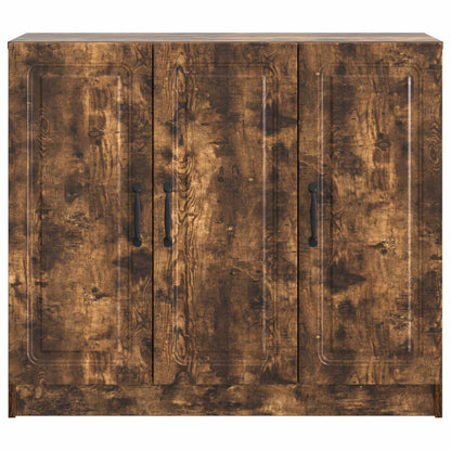 Sideboard Smoked Oak 89 x 34.5 x 77 cm Engineered Wood