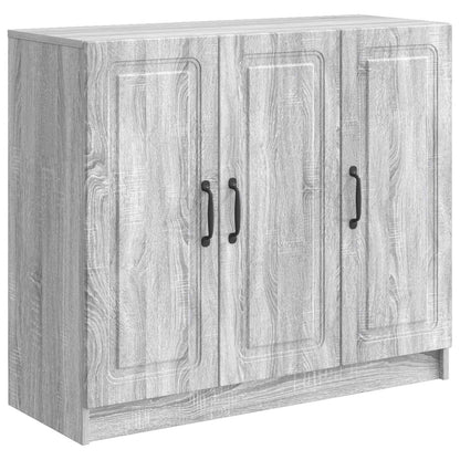 Sideboard Grey Sonoma 89 x 34.5 x 77 cm Engineered Wood