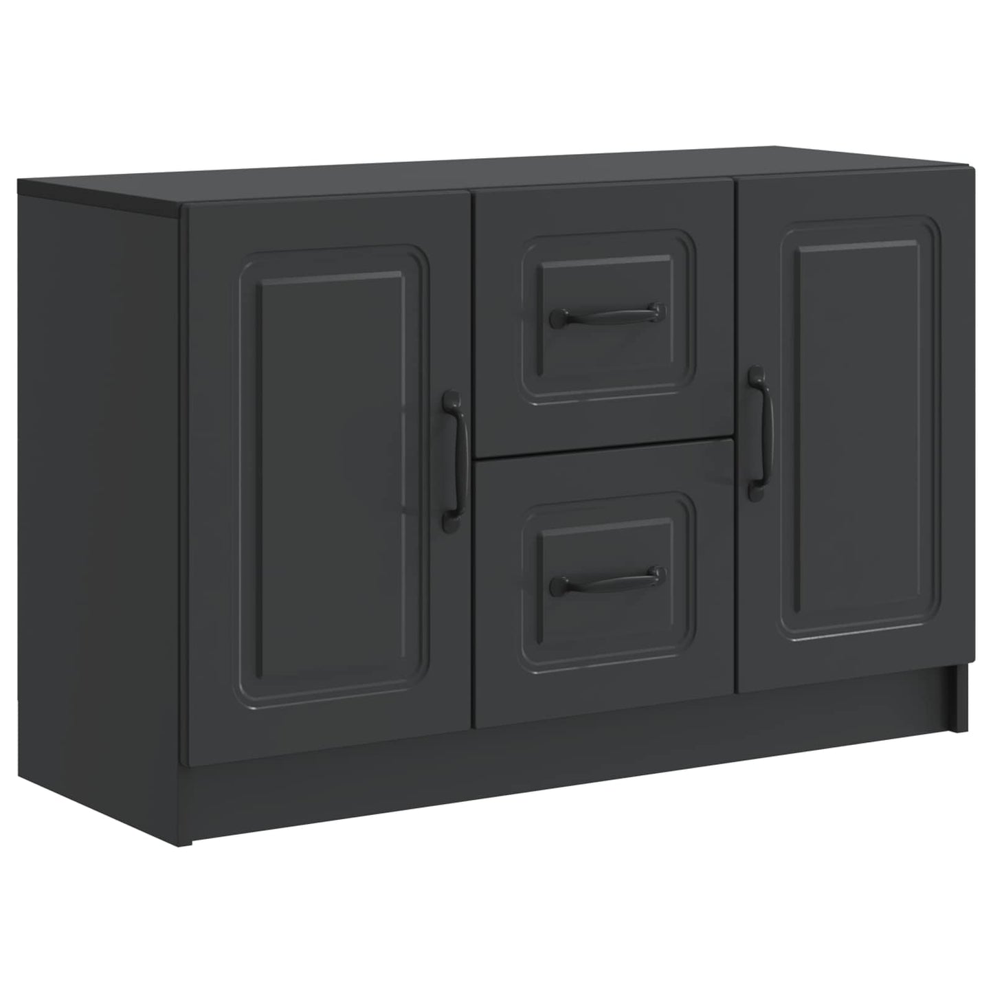 Sideboard with Drawer Black 89 x 34.5 x 57 cm Engineered Wood