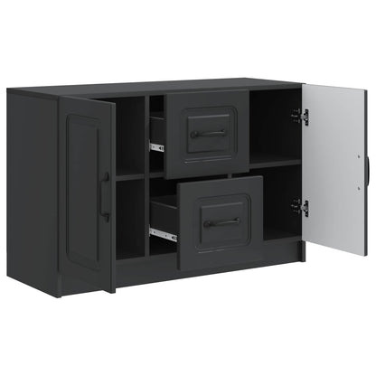 Sideboard with Drawer Black 89 x 34.5 x 57 cm Engineered Wood