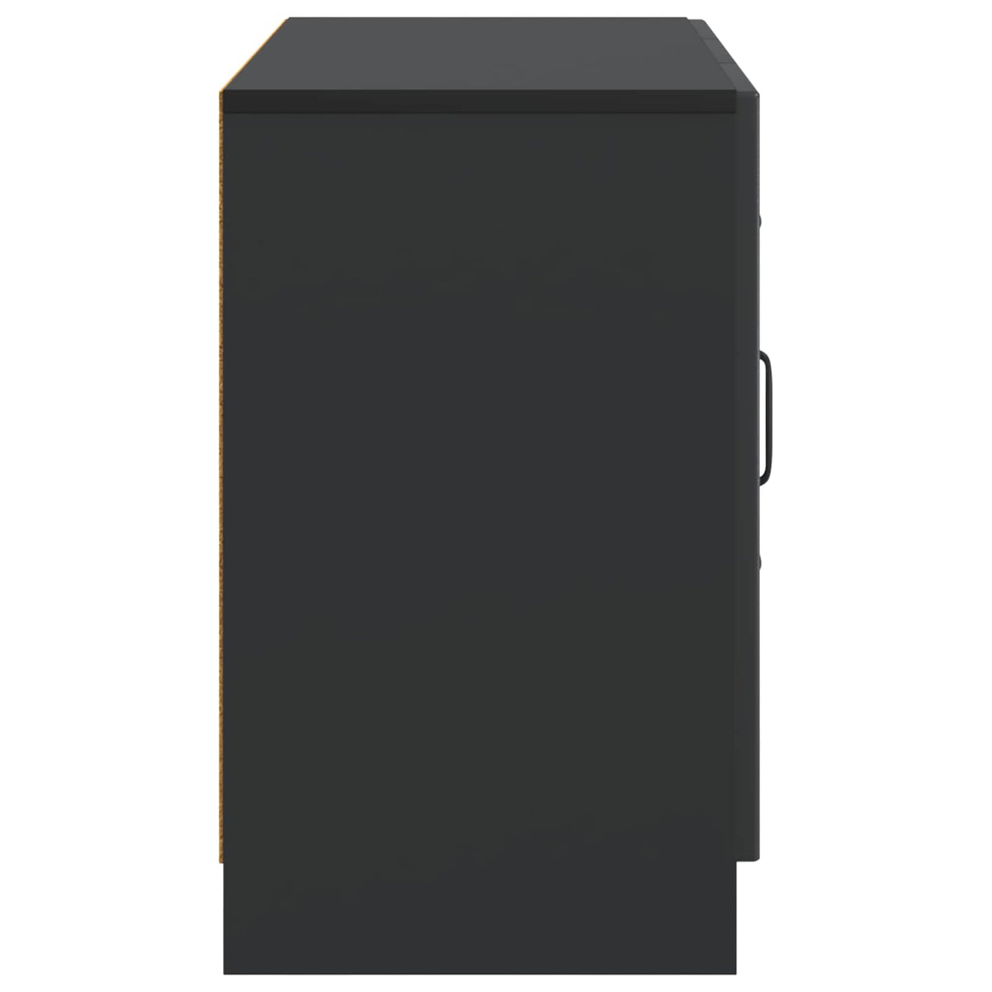 Sideboard with Drawer Black 89 x 34.5 x 57 cm Engineered Wood