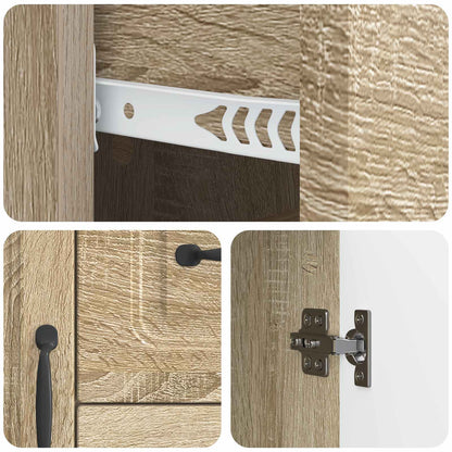 Sideboard Sonoma Oak 89 x 34.5 x 57 cm Engineered Wood