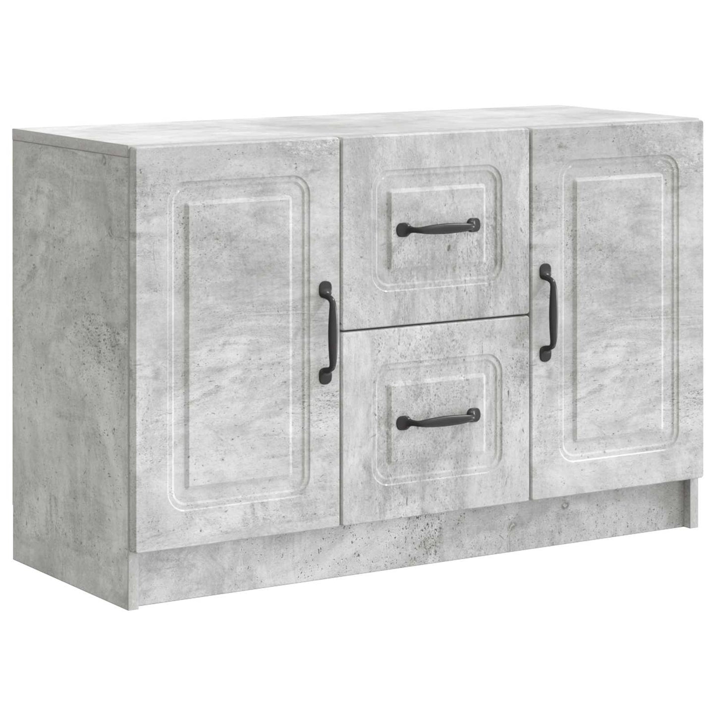 Sideboard Concrete Grey 89 x 34.5 x 57 cm Engineered Wood