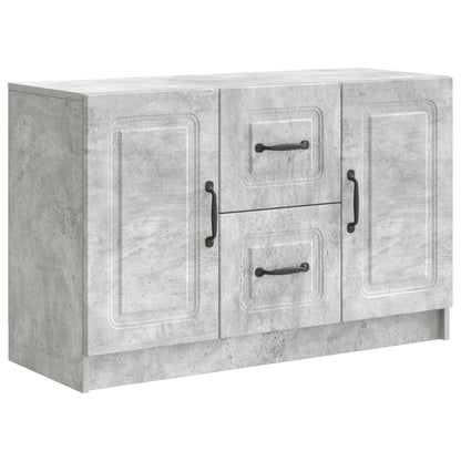 Sideboard Concrete Grey 89 x 34.5 x 57 cm Engineered Wood