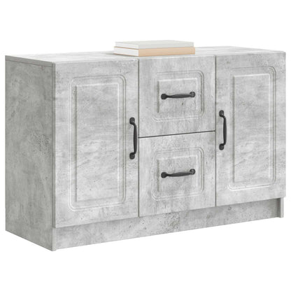 Sideboard Concrete Grey 89 x 34.5 x 57 cm Engineered Wood