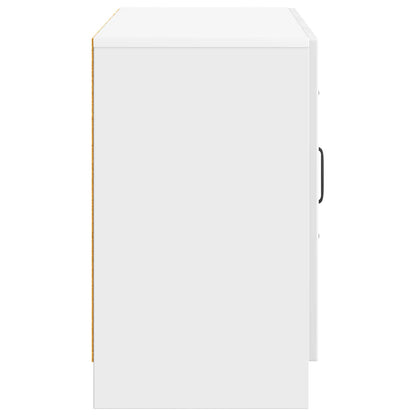 Sideboard High Gloss White 89 x 34.5 x 57 cm Engineered Wood