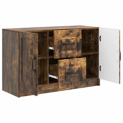 Sideboard Smoked Oak 89 x 34.5 x 57 cm Engineered Wood