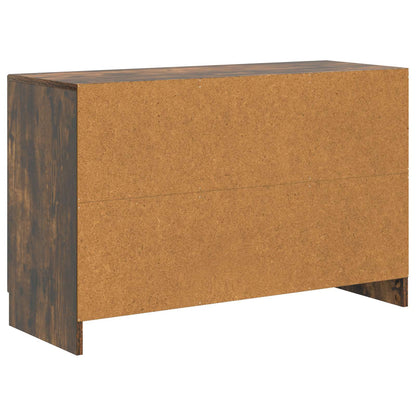Sideboard Smoked Oak 89 x 34.5 x 57 cm Engineered Wood