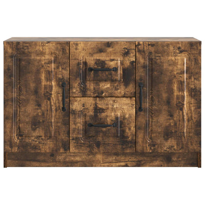 Sideboard Smoked Oak 89 x 34.5 x 57 cm Engineered Wood