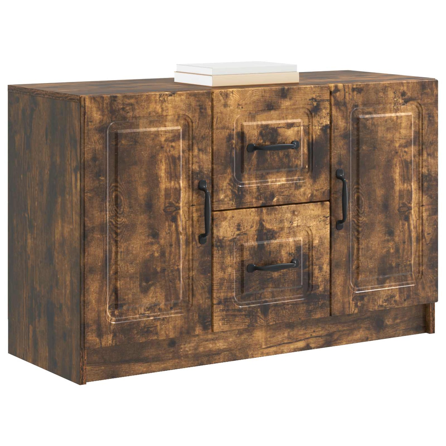 Sideboard Smoked Oak 89 x 34.5 x 57 cm Engineered Wood