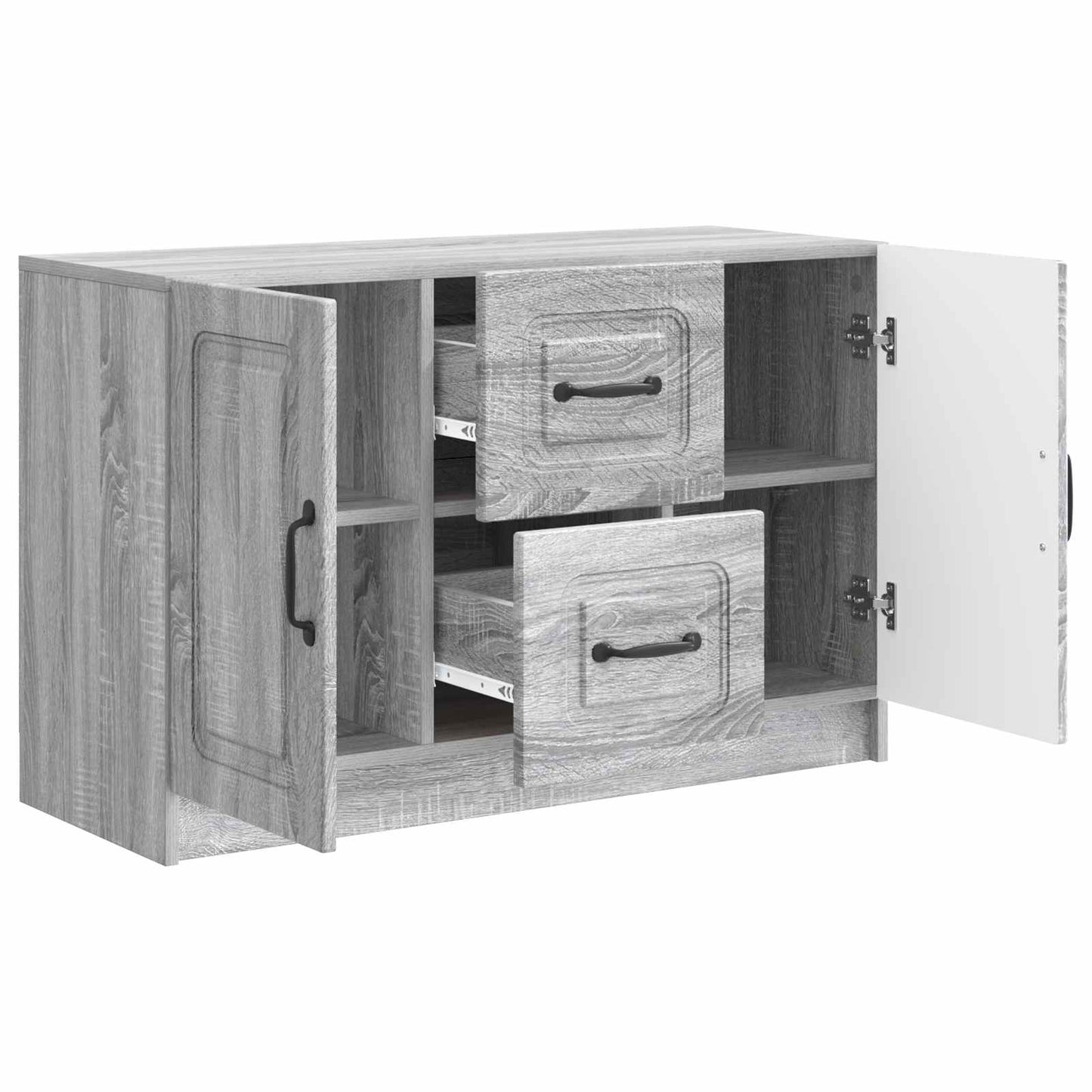 Sideboard Grey Sonoma 89 x 34.5 x 57 cm Engineered Wood