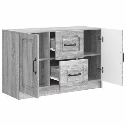 Sideboard Grey Sonoma 89 x 34.5 x 57 cm Engineered Wood
