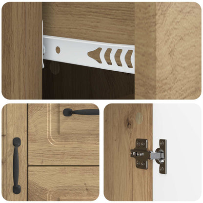 Sideboard Artisan Oak 89 x 34.5 x 57 cm Engineered Wood