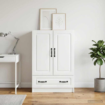 Sideboard with Drawer White 66 x 34.5 x 92 cm Engineered Wood