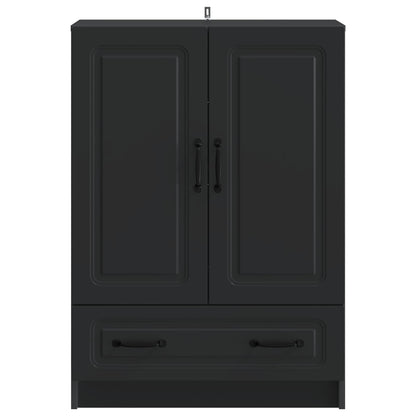 Sideboard with Drawer Black 66 x 34.5 x 92 cm Engineered Wood