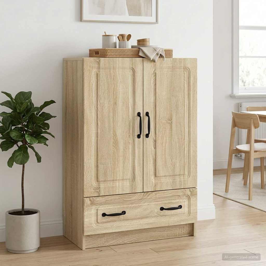 Sideboard Sonoma Oak 66 x 34.5 x 92 cm Engineered Wood