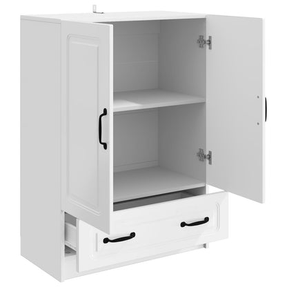 Sideboard High Gloss White 66 x 34.5 x 92 cm Engineered Wood