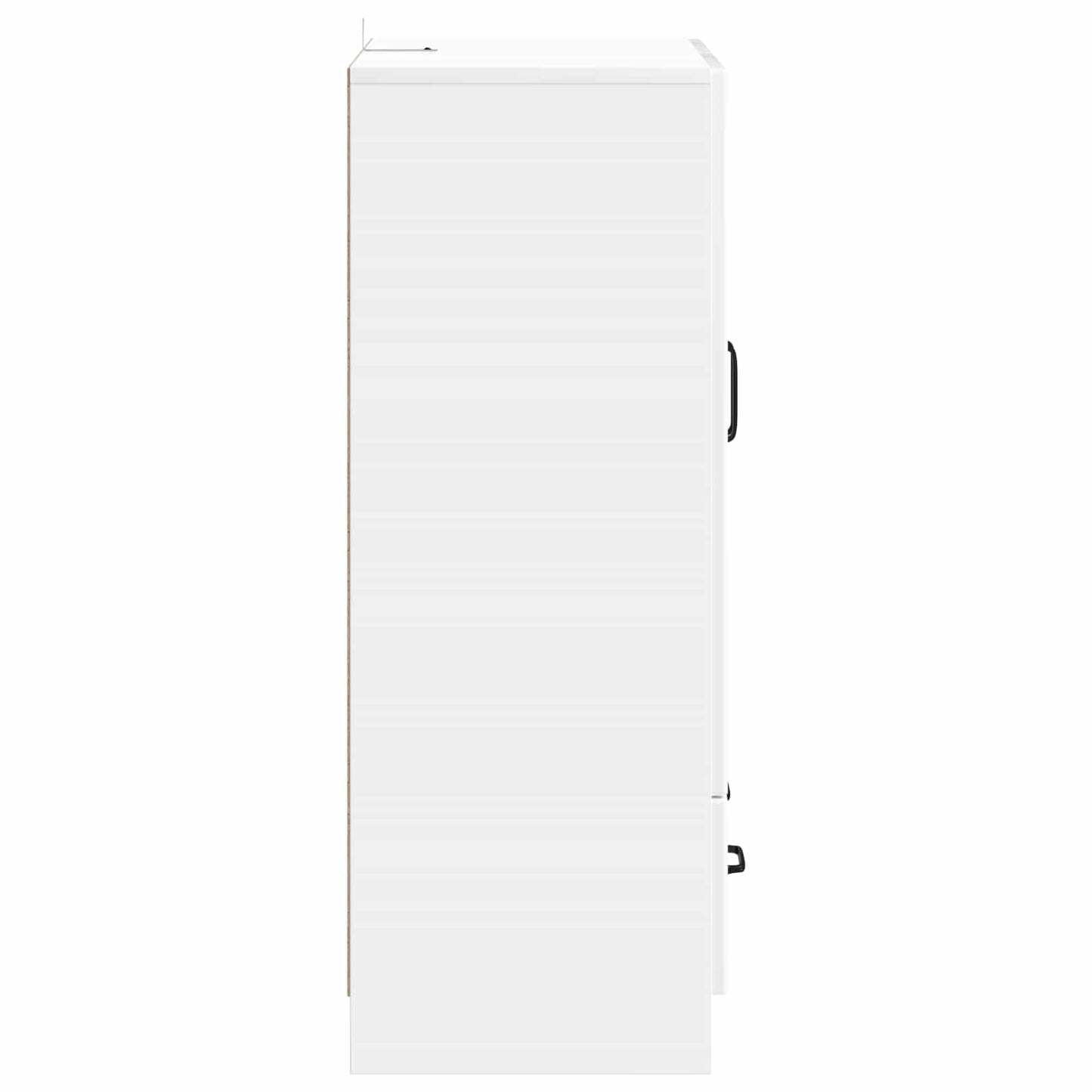 Sideboard High Gloss White 66 x 34.5 x 92 cm Engineered Wood
