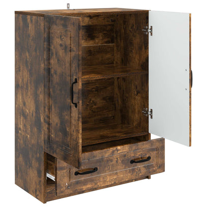 Sideboard Smoked Oak 66 x 34.5 x 92 cm Engineered Wood