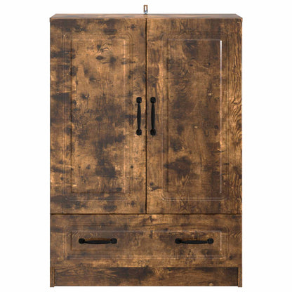 Sideboard Smoked Oak 66 x 34.5 x 92 cm Engineered Wood