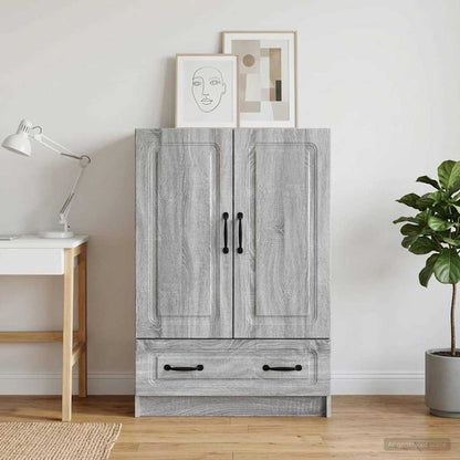 Sideboard Grey Sonoma 66 x 34.5 x 92 cm Engineered Wood