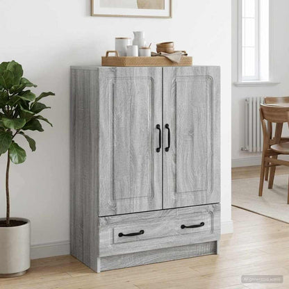 Sideboard Grey Sonoma 66 x 34.5 x 92 cm Engineered Wood