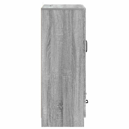 Sideboard Grey Sonoma 66 x 34.5 x 92 cm Engineered Wood