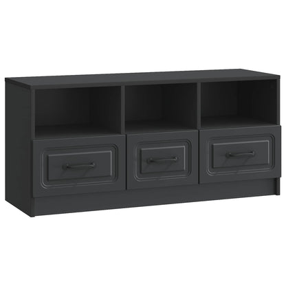 TV Cabinet with Drawer Black 102 x 34.5 x 47 cm Engineered Wood
