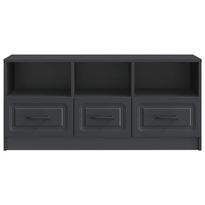 TV Cabinet with Drawer Black 102 x 34.5 x 47 cm Engineered Wood