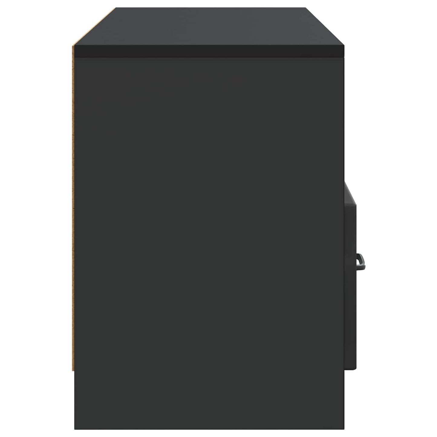 TV Cabinet with Drawer Black 102 x 34.5 x 47 cm Engineered Wood
