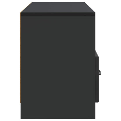 TV Cabinet with Drawer Black 102 x 34.5 x 47 cm Engineered Wood