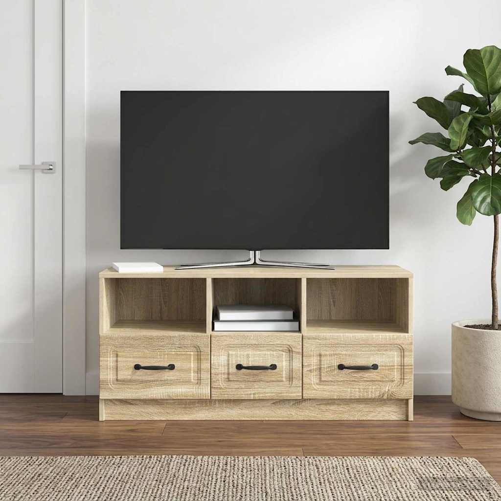 TV Cabinet Sonoma Oak 102 x 34.5 x 47 cm Engineered Wood