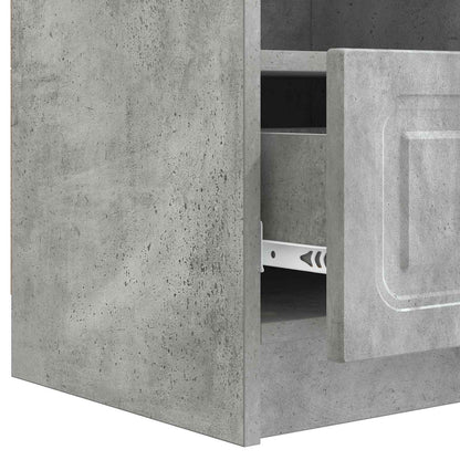 TV Cabinet Concrete Grey 102 x 34.5 x 47 cm Engineered Wood