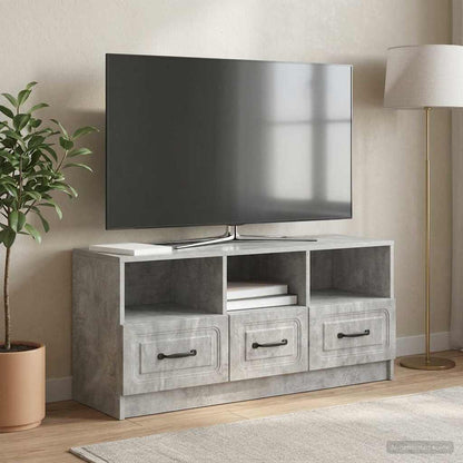 TV Cabinet Concrete Grey 102 x 34.5 x 47 cm Engineered Wood