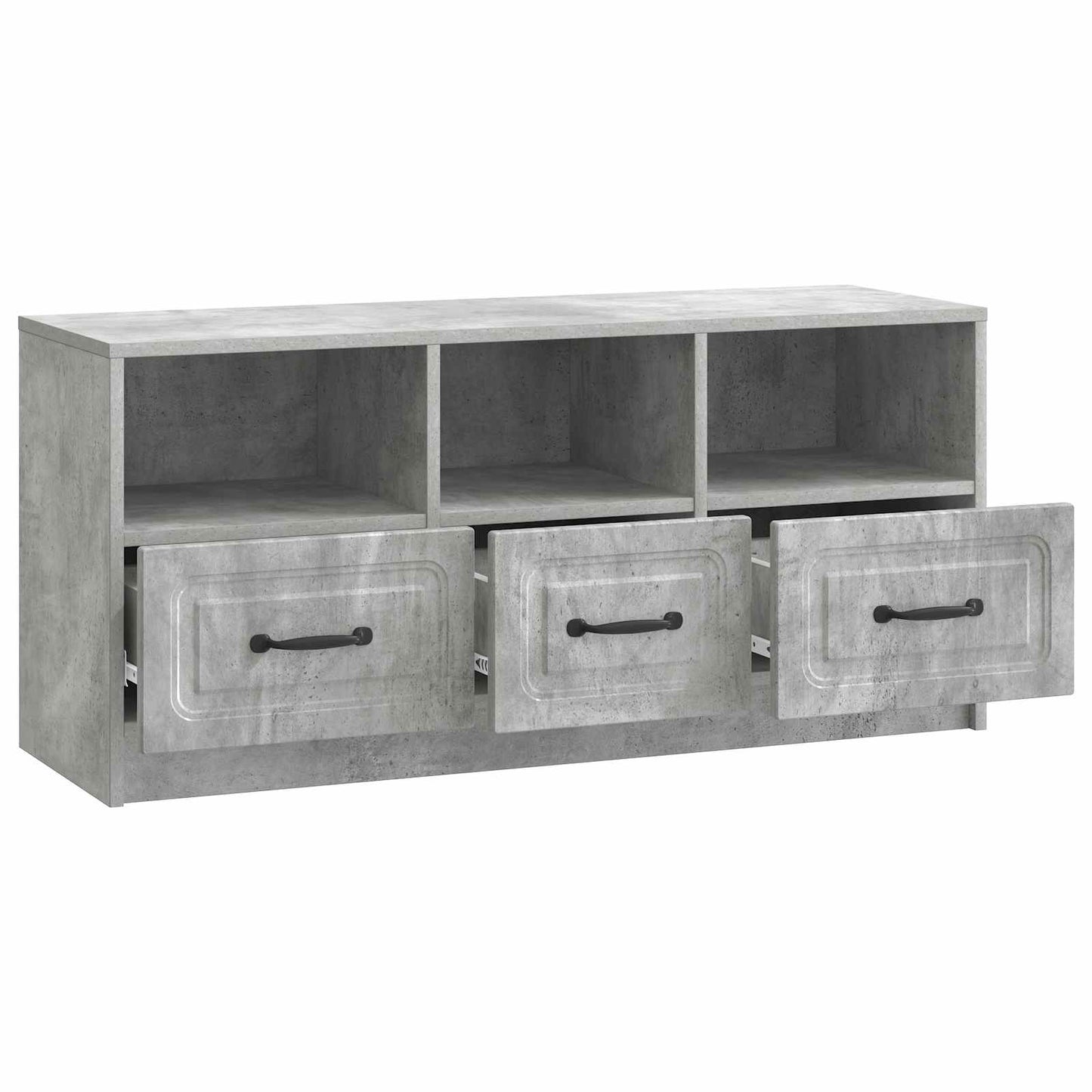 TV Cabinet Concrete Grey 102 x 34.5 x 47 cm Engineered Wood
