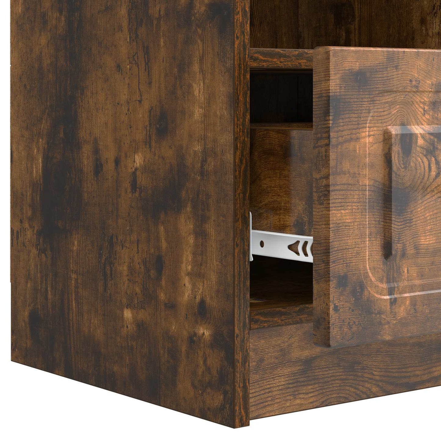 TV Cabinet Smoked Oak 102 x 34.5 x 47 cm Engineered Wood