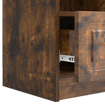 TV Cabinet Smoked Oak 102 x 34.5 x 47 cm Engineered Wood