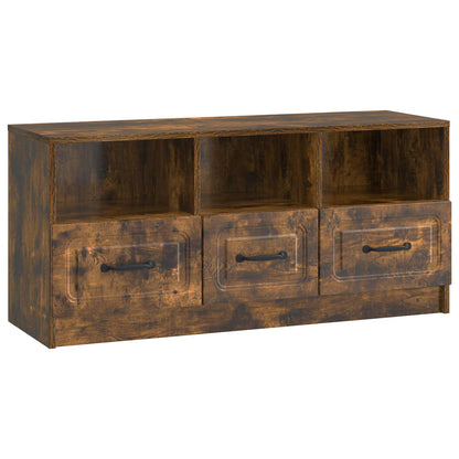 TV Cabinet Smoked Oak 102 x 34.5 x 47 cm Engineered Wood