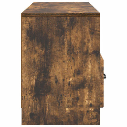 TV Cabinet Smoked Oak 102 x 34.5 x 47 cm Engineered Wood